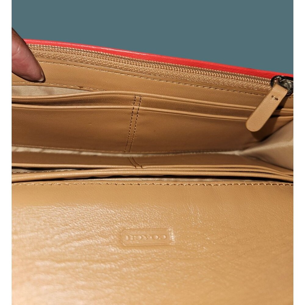 Coach Leather Turn Lock Wallet - Picture 10 of 14